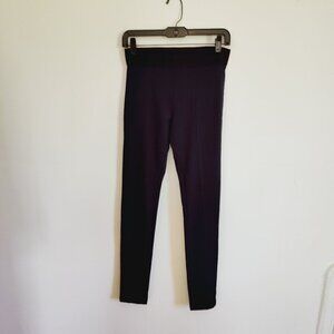Ladies SZ S Hue Navy Blue Leggings